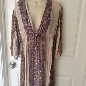 FP Movement by Free People Purple and Brown Patterned Garment